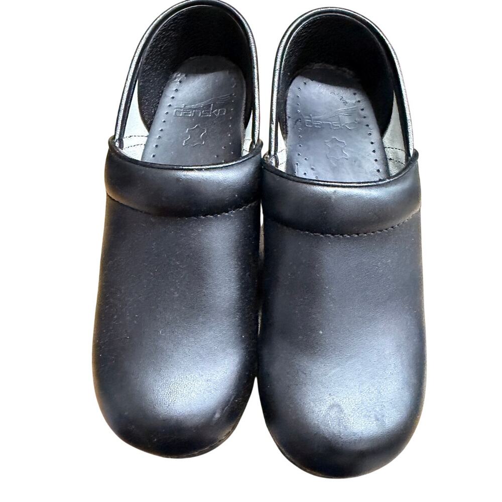 Dansko Women’s Black Professional Slip Resistant Leather Clogs EU 36 Nurse Chef